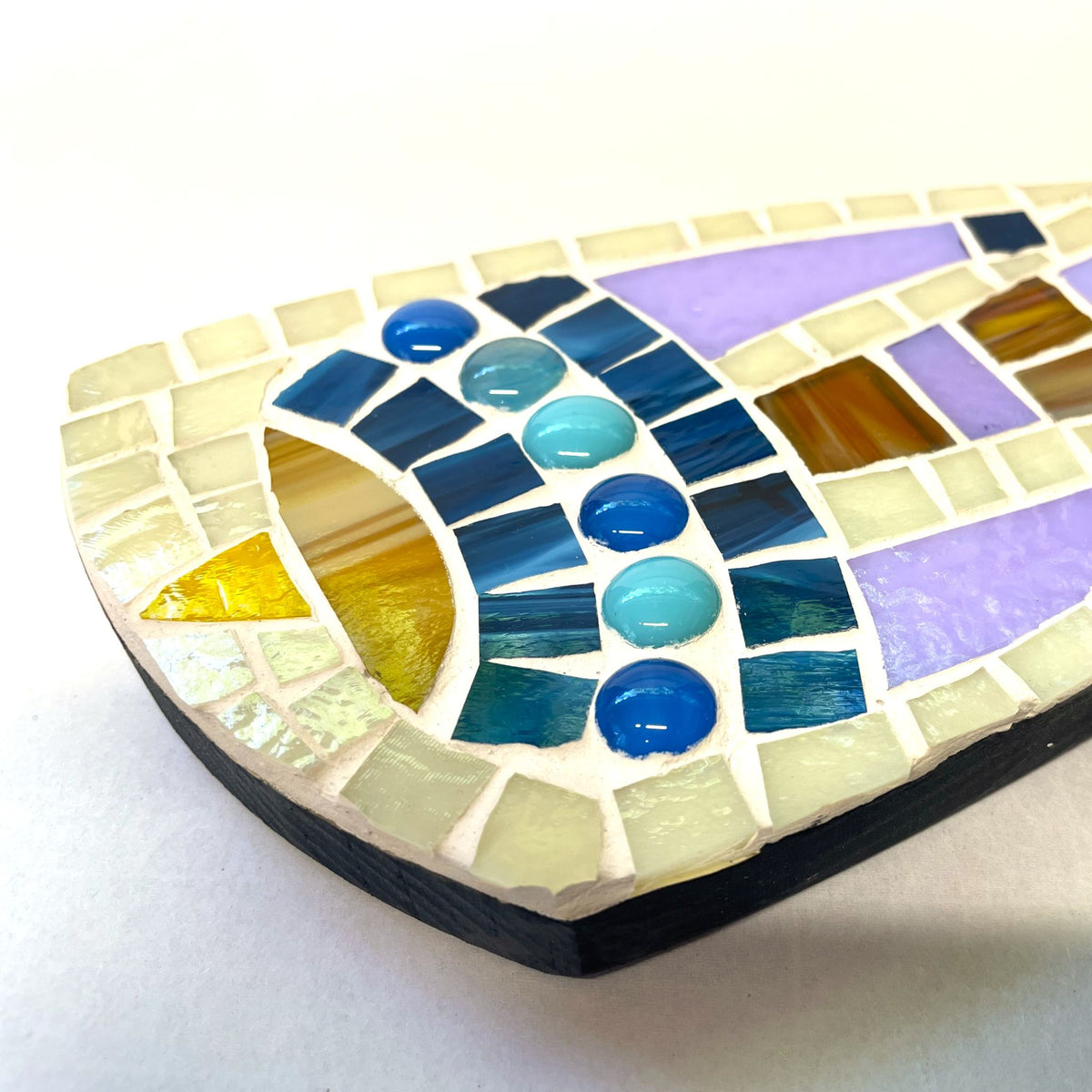 Quirky Egyptian Bird — Hand-Cut Glass Mosaic
