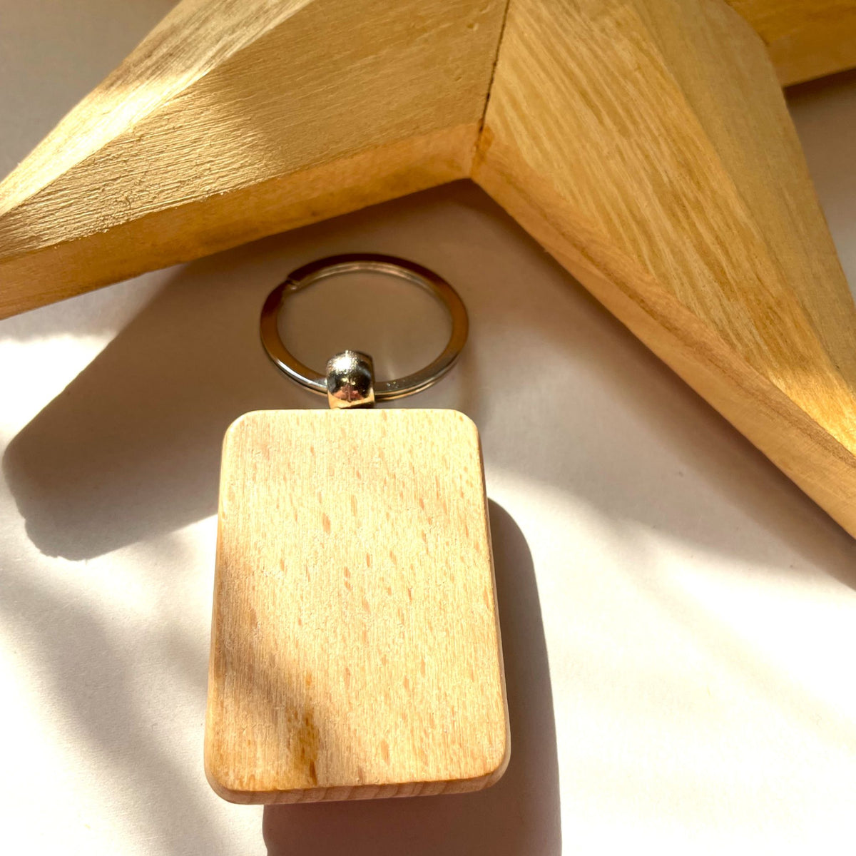 Flowering Cactus Fused Glass Keyring