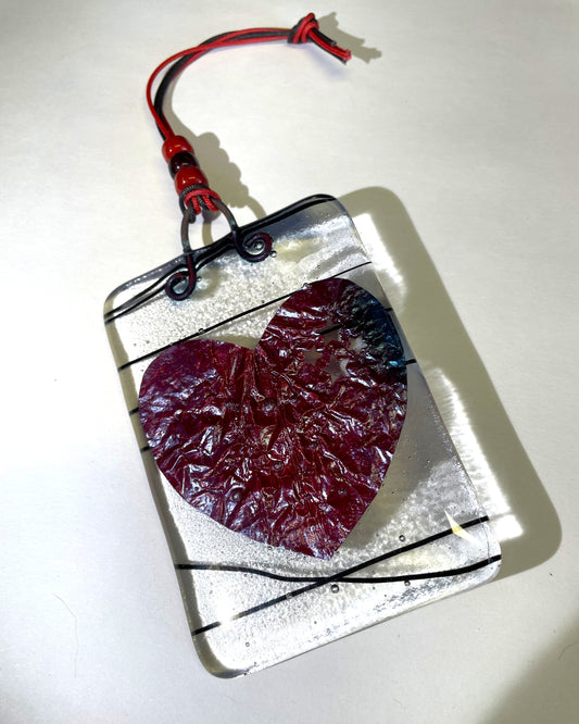 Copper Heart Sun Catcher