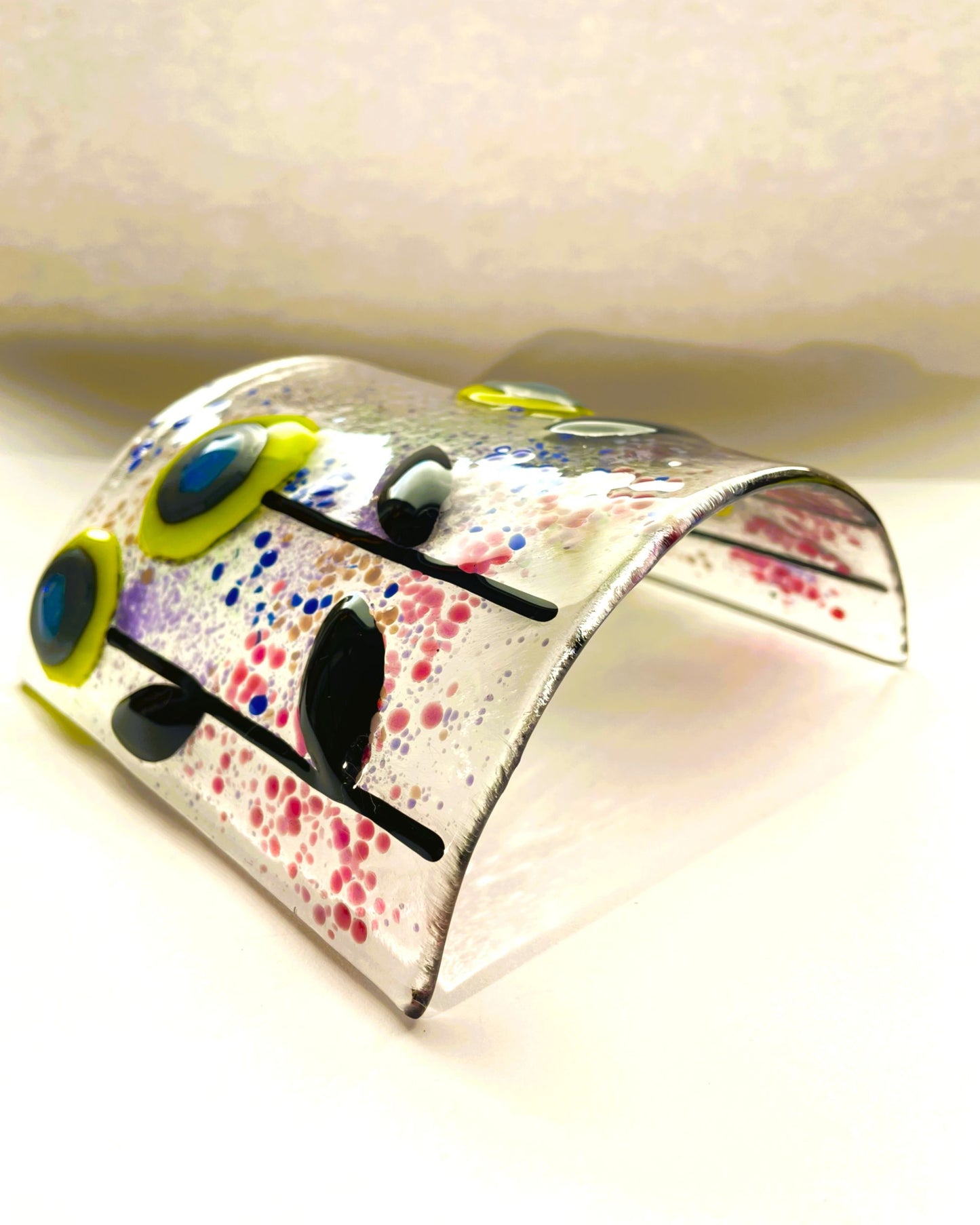 Flower Power Suncatcher — Fused Glass Curve