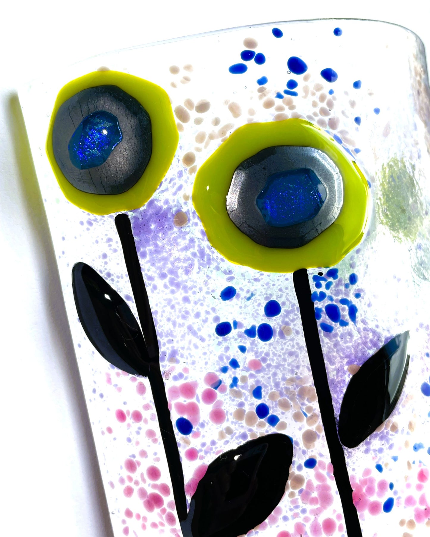 Flower Power Suncatcher — Fused Glass Curve
