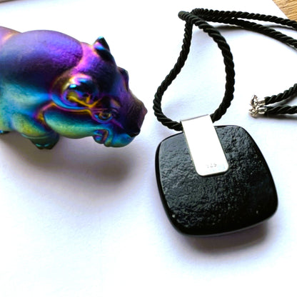 Electric Pink & Blue Heart Pendant