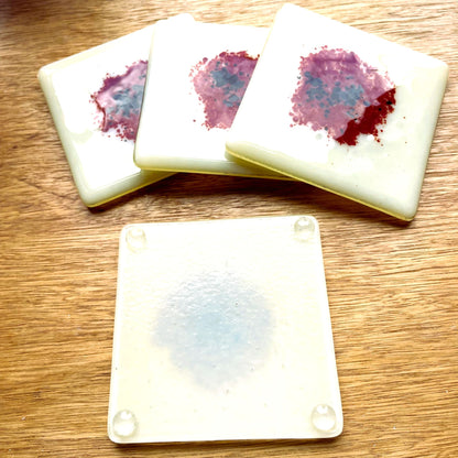 Red Poppy Coasters – Set of 4